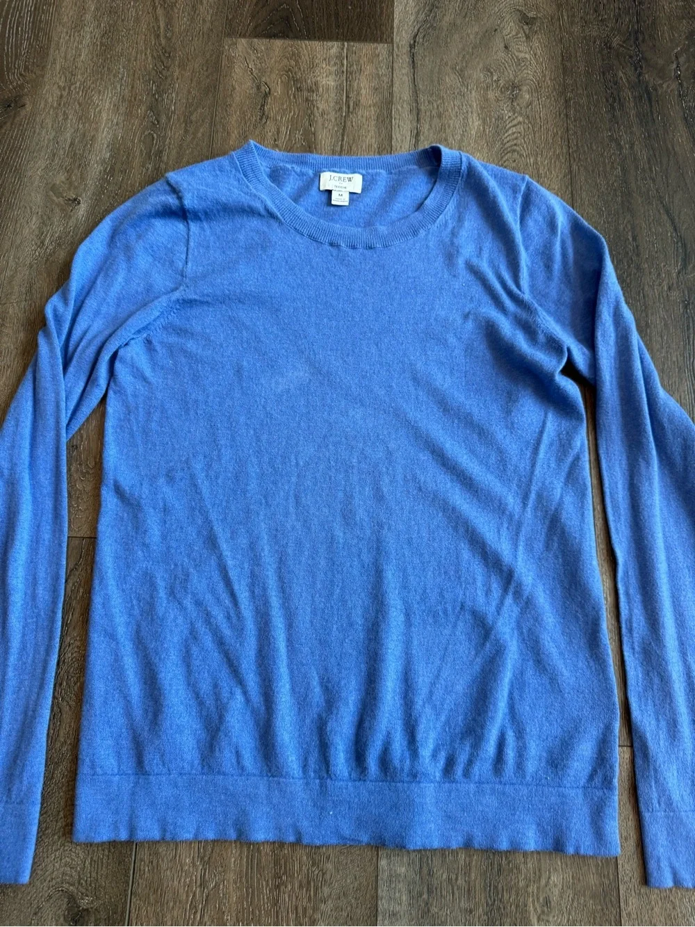 J. Crew Blue Crewneck Sweater Teddie Women’s Size Medium